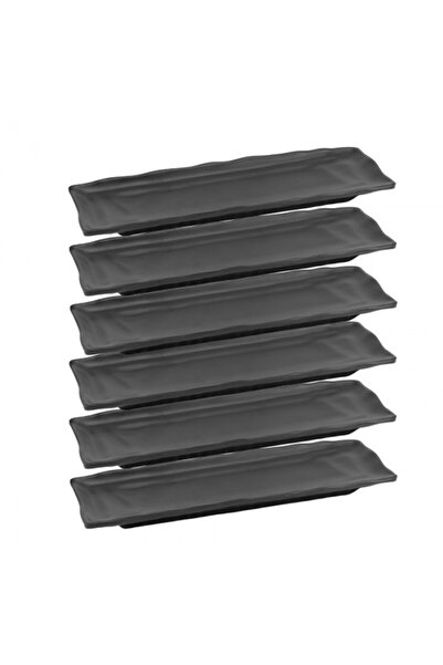 Raki Set 6 platouri dreptunghiulare melamina SHIBUI 27,5x9,5xh2cm