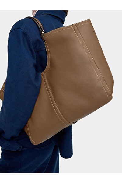 PARFOIS İç Cepli Düz Shopper Çanta