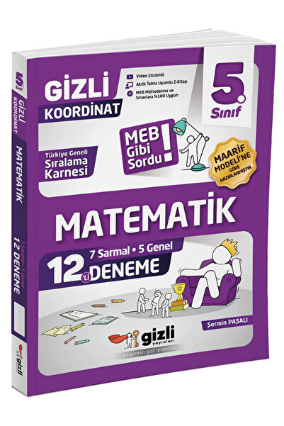 Efsane Yayınları 5.Sınıf Gizli Yayınları Matematik 12 Li Deneme / 7 Sarmal 5 ...