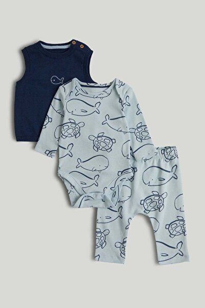 MOTHERCARE أول طقم ملابس مكون من ثلاث قطع