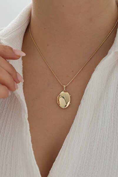 YAVUZ KUYUMCULUK 14 Ayar Altın Parçalı Tondo Zincir Anı Kolye