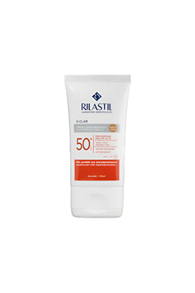 Rilastil كريم دي-كلار SPF50+ متوسط ​​الحجم لتوحيد لون البشرة 40 مل