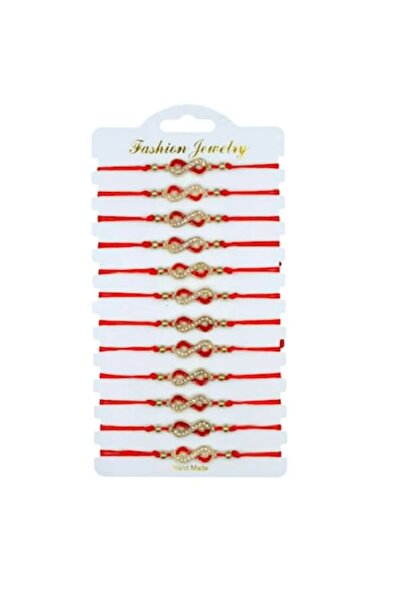 OEM Set of 12 Martisor Bracelets, PROMERCO, Infinity Sign, Adjustable Size, M...