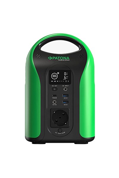 Patona 9990 Premium Taşınabilir Güç İstasyonu 300 / 300W 283Wh USB5V/3A DC12V...