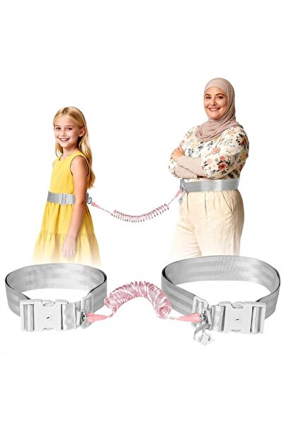 FIVIONT حزام أمان للأطفال - قابل للقفل، رباط خصر مضاد للضياع بدون استخدام اليدين