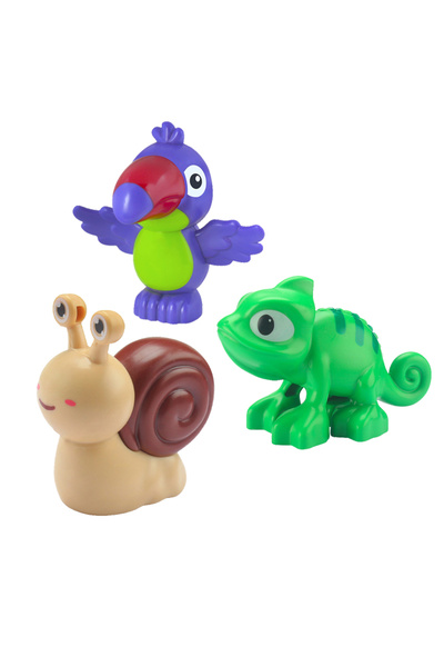 Choice28 مجموعة بناء كبيرة تضمّ الحلزون، والسحلية، والطوقان، وأجزاء الحيوانات...