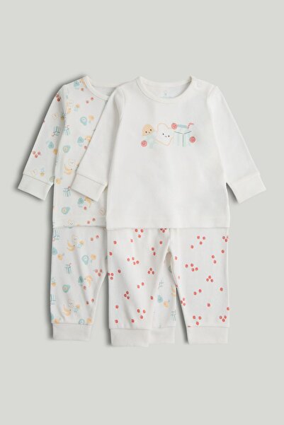 MOTHERCARE عبوة من قطعتين من بيجامات أصدقاء الإفطار