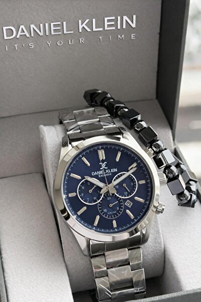 Daniel Klein Men's Wristwatch 30 Meters Water Resistant Steel Band + Bracelet...
