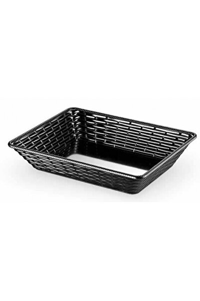 Raki Rectangular bread and fruit basket melamine HENA BLACK 27x37x8cm