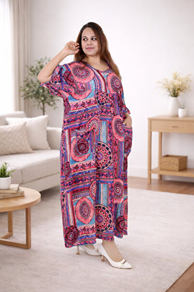 MORRISSA Ladies jalabiya 50 Inches beautiful rayon cotton best for home and c...