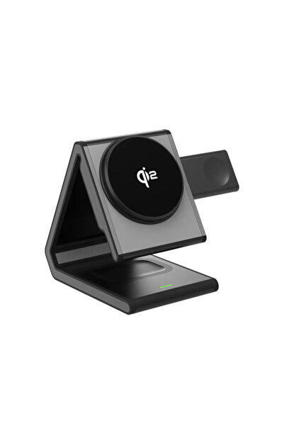 Lito Wireless Charger QI2, Phone Stand 15W LT-W02, Black