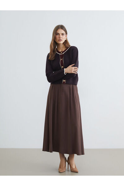 LC Waikiki Sparkling Choices High Waist Pleated Skirt from Shining Store