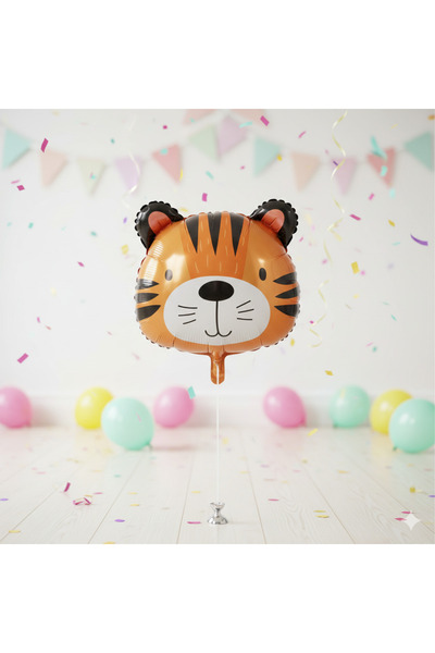 DODOMAR 52X53 cm Tiger Head Foil Balloon - Birthday Party Decoration Balloon