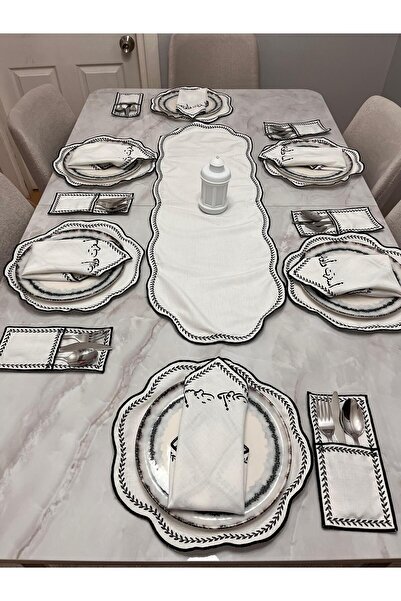 HARD RUBY Arapça Temalı Amerikan Servis 25 Parça 8 Kişilik Runner