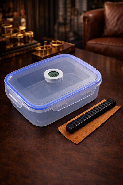 CigarFort Şeffaf Humidor Kutusu Akrilik 15 - 20 Puro
