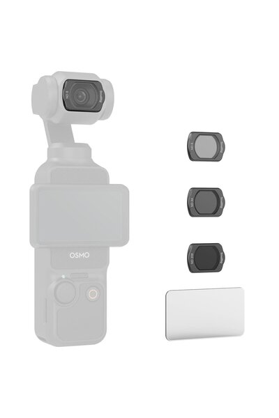 SmallRig 4774 DJI Osmo Pocket 3 için ND8 / ND64 / ND256 / Ekran Koruyucu Filt...
