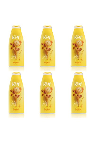 Sano SET 6 BUCĂȚI - GEL DE DUȘ KEFF CARAMEL SĂRAT 500ml