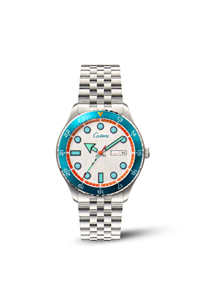 catera Luxury men's watch with a blue bezel BSK 58