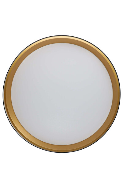 LED-POL Plafoniera LED ORO BENTO 36W, 3900 lm, 4000K Neutru, Negru cu Auriu, Ø490 mm, CRI≥80, 30.000h