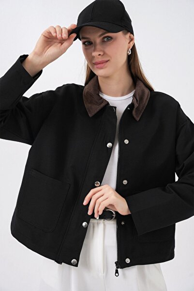 Hiccup Bdart Gabardine Buttoned Pocket Jacket