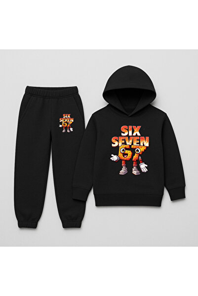 SVART WEAR ΠΑΙΔΙΚΟ ΣΕΤ ΦΟΡΜΑΣ ΜΕ ΣΧΕΔΙΑΣΜΟ SIX SEVEN, ΣΕΤ 2 ΤΕΜΑΧΙΩΝ ΦΟΡΜΑΣ Μ...