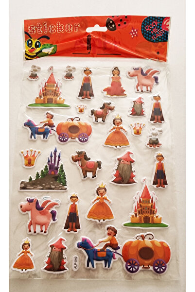 Modellino Emboss Sticker Labels 30X17Cm Emoji Heart Animals Flag Fruits Smile...