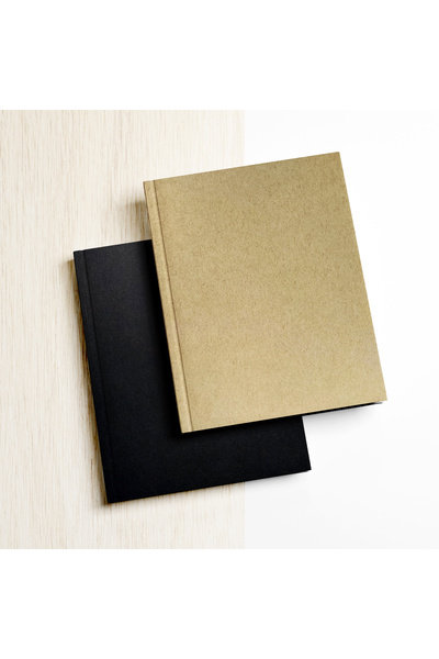 NY Amerikan Ciltli, A5, Çizgisiz Not Defteri, 2'li, 128 Sayfa