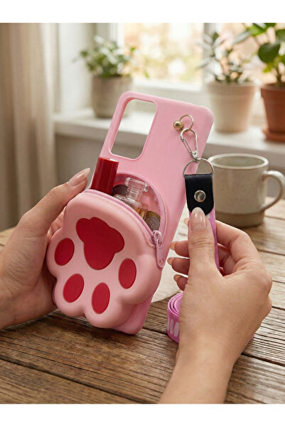 OSG Redmi Note 10 ve Note 10S Uyumlu Fermuarlı Çantalı Cüzdanlı Boyun Askılı ...