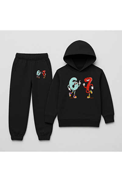 SVART WEAR ΠΑΙΔΙΚΟ ΣΕΤ ΦΟΡΜΑΣ ΜΕ ΣΧΕΔΙΑΣΜΟ SIX SEVEN, ΣΕΤ 2 ΤΕΜΑΧΙΩΝ ΦΟΡΜΑΣ Μ...