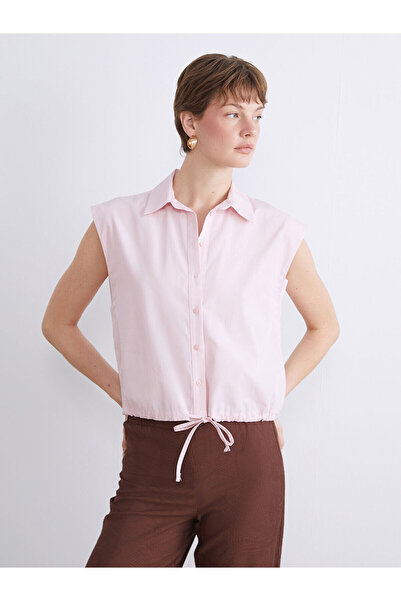 LC Waikiki Nevavm Women's Shirt with Tie at the Waist