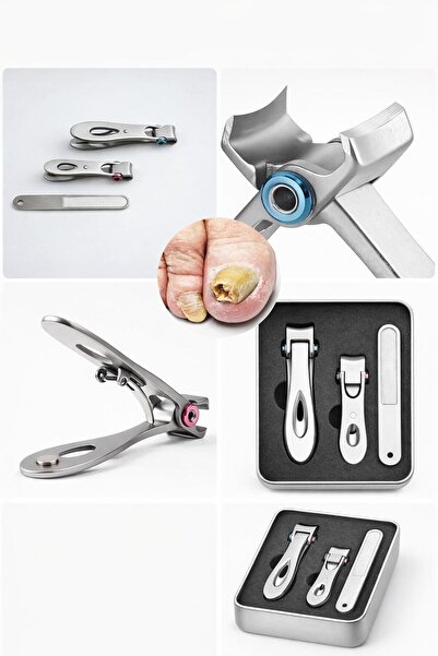 ATLT ATLANTİS 2 Lİ TIRNAK MAKASI TÖRPÜLÜ PASLANMAZ ÇELİK ÖZEL KUTULU MANTAR S...