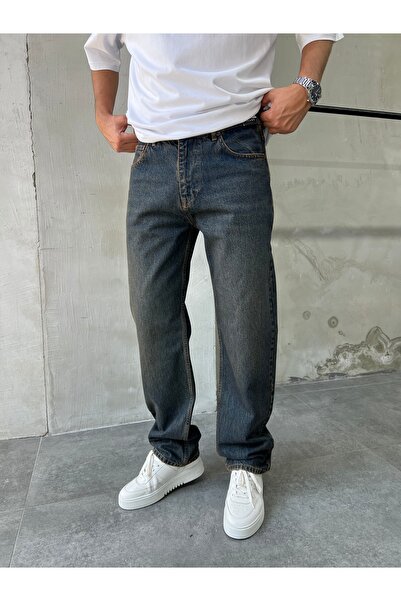 DİFRANSEL Men's Comfortable Fit Lossefit Baggy Trousers