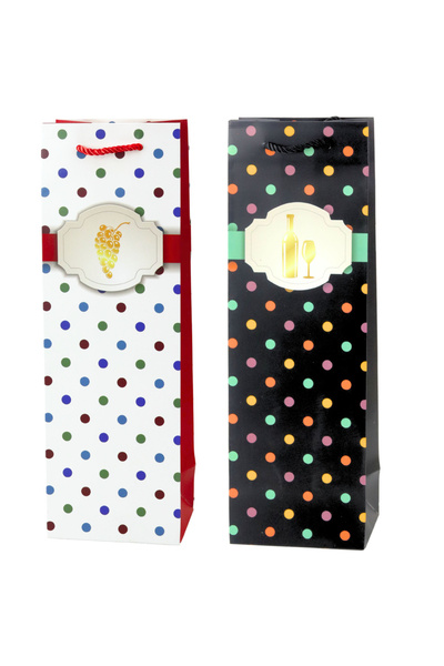 LEAN Polka Dot Wine Gift Bag 35 x 12 x 9 cm