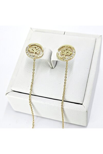 Milena Cercei Placati Cu Aur 14k in Doua Straturi, hipoalergenici, - Lungime 5cm