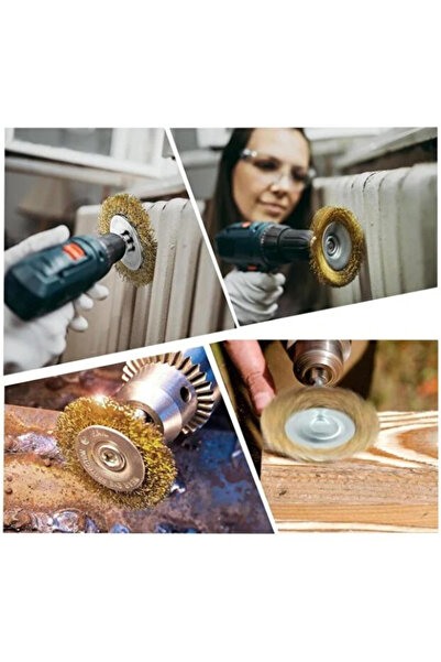 TTT 6-Piece Pin Wire Brush Set - Rust Oil Dirt Paint Adhesive Remover