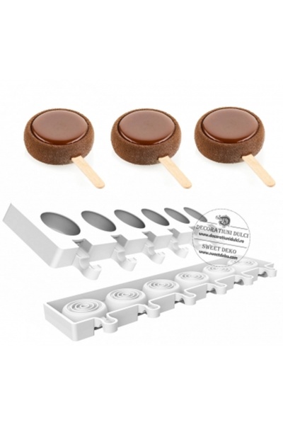 Decoratiuni Dulci Mulaj cakesicles, inghetata pe bat Gel017M SUN Silikomart