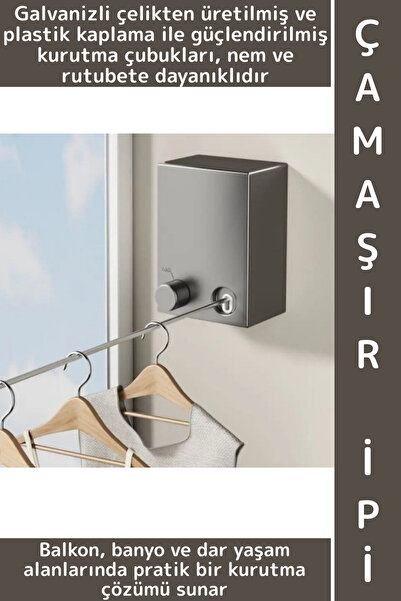 Wintoup Kompakt Nem Rutubete Dayanıklı Banyo Balkon Dar Alanlar İçin Şık Prat...