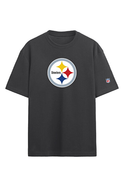 BA Sportswear تي شيرت بيتسبرغ ستيلرز لكرة القدم مطبوع عليه قصة فضفاضة