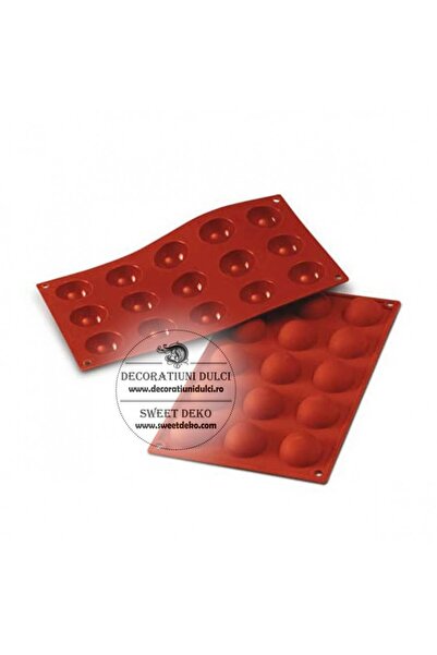 Decoratiuni Dulci Matrita 15 semisfere, d.4cm SF005 Silikomart