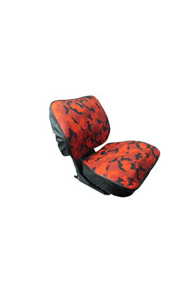 ATASAN KOLTUK KILIFI GENİŞ PİLOT TİP KUMAŞ KIRMIZI KAMUFLAJ - New Holland - M...