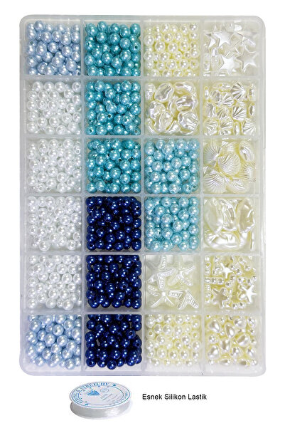 By MO Accessories SEZON NOU 5 culori Figurine cu perle cu tematică marină cu ...