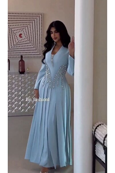 NALA FASHION ✨ Luxurious evening dress in sky blue ✨