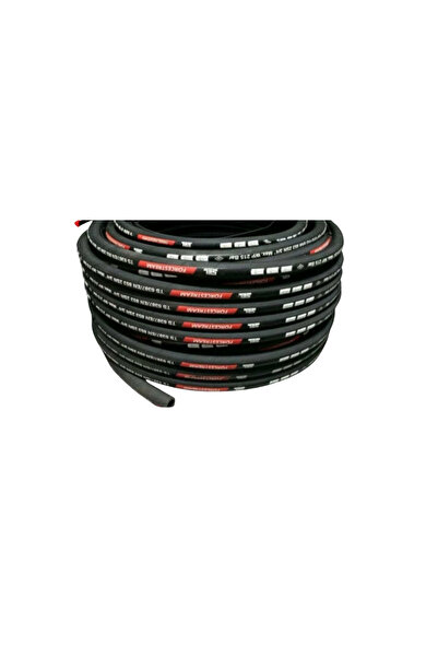 SEL R1 1/4" Çelik Telli Basınçlı Yıkama Makinesi Hortumu 10 Mt (Uçsuz)