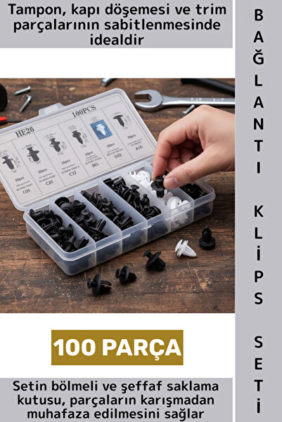 Wintoup Oto Tampon Çamurluk Kaput Bagaj Kapı Döşeme Çok Amaçlı Plastik Bağlan...