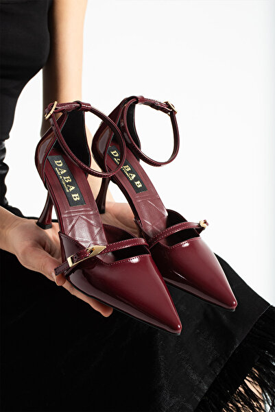 dabab shoes ELVORA Pantofi clasici din piele lăcuită, cu toc subțire de 7 cm,...