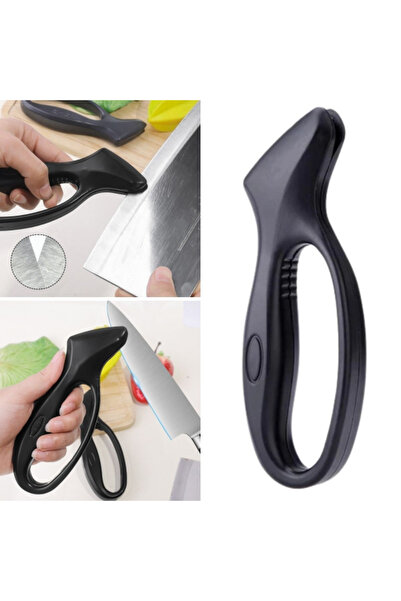 ShopPera Ergonomik Paslanmaz Çelik Manuel Bıçak Bileme Aleti