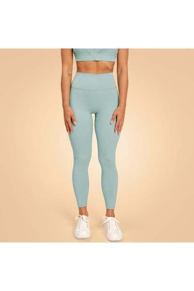 GymBeam Colanți Sense pentru femei, albastru furtună - BeastPink