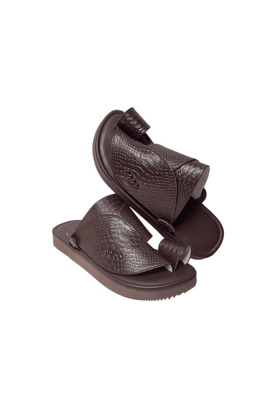 chic najd Brown oriental shoes with a brown pattern, very comfortable, size 45