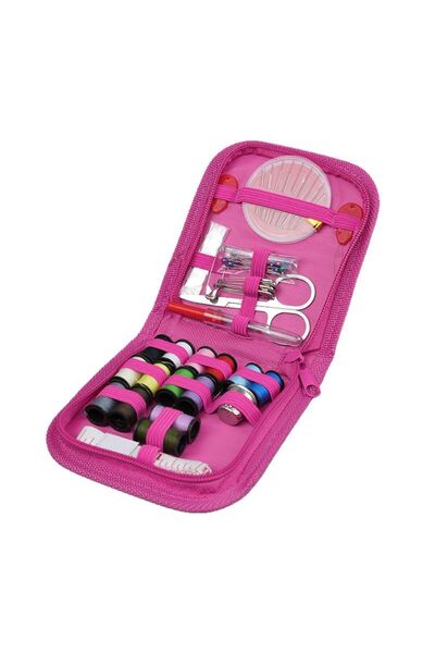 iğne izi 24 +Parça Çantalı Dikiş Seti - Full Aksesuarlı Taşınabilir Dikiş Kutusu