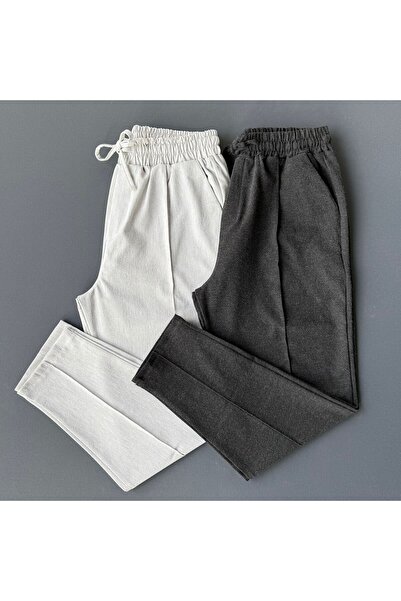 Beylerce 2 Pieces of Stitched Waffle Pants